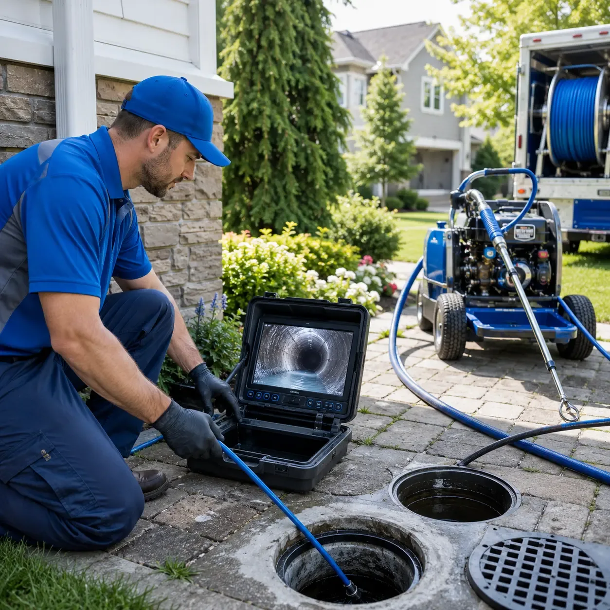 Outdoor drain cleaning professionals serving Glade Valley, NC