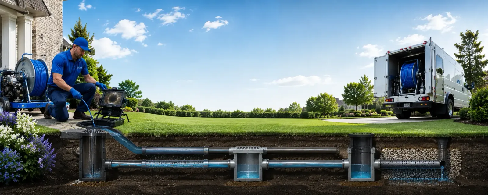 Outdoor drain cleaning information for Glade Valley, NC
